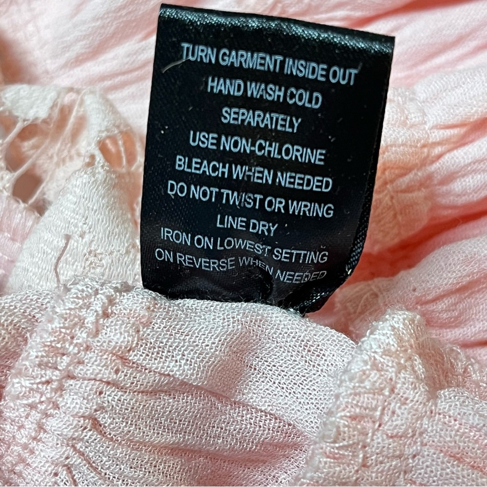 Francesca’s Trixxi Callie Blush Pink Bralette Tiered Tank Top Junior XL - Picture 14 of 15